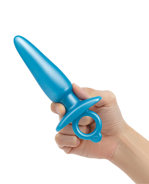 Thumbnail for b-Vibe Butties Sleek Tapered Plug - Blue
