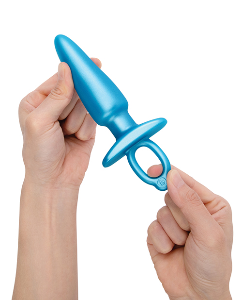 Thumbnail for b-Vibe Butties Sleek Tapered Plug - Blue