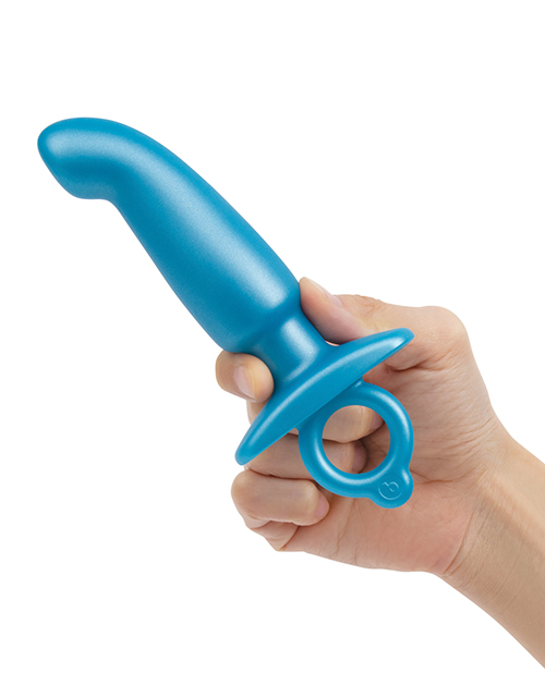 Thumbnail for b-Vibe Butties Hither Tapered Prostate Plug - Blue