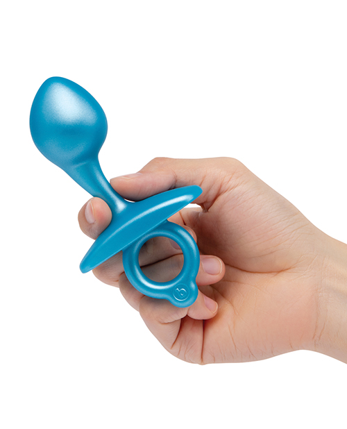 Thumbnail for b-Vibe Butties Bulb Tapered Prostate Plug - Blue