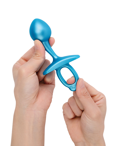 Thumbnail for b-Vibe Butties Bulb Tapered Prostate Plug - Blue