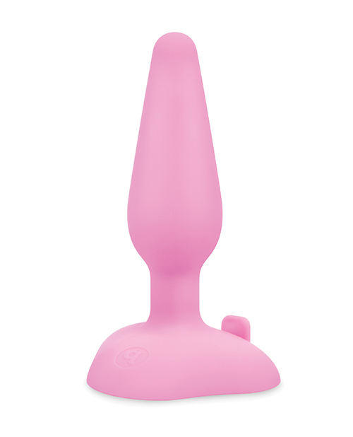 Thumbnail for b-Vibe Beginner's Vibrating Tapered Butt Plug - Pink