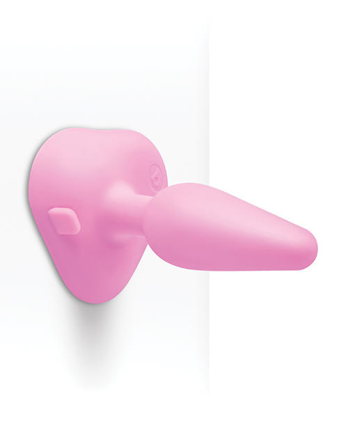 Thumbnail for b-Vibe Beginner's Vibrating Tapered Butt Plug - Pink