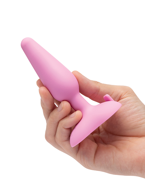 Thumbnail for b-Vibe Beginner's Vibrating Tapered Butt Plug - Pink
