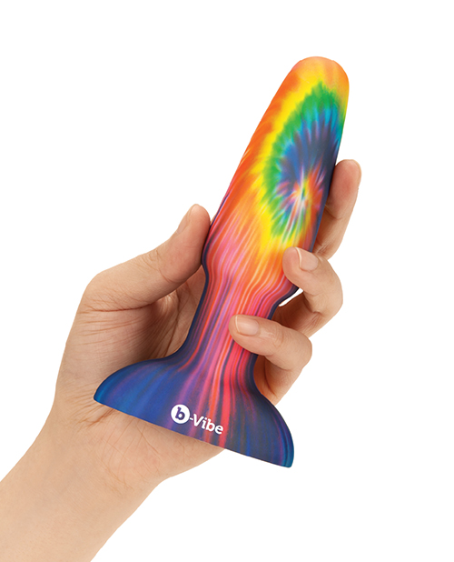 Thumbnail for b-Vibe Peace &amp; Love Tie-Dye Rimming Plug - Special Edition