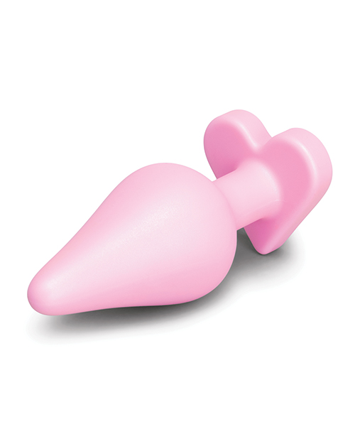 Thumbnail for B-Mine Butties - Silicone Butt Plug with Heart Base - Pink