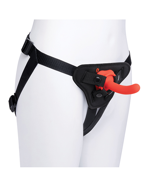 Thumbnail for b-Vibe Beginner&apos;s Strap-On Harness Set - With 5 Silicone Dildo Peg
