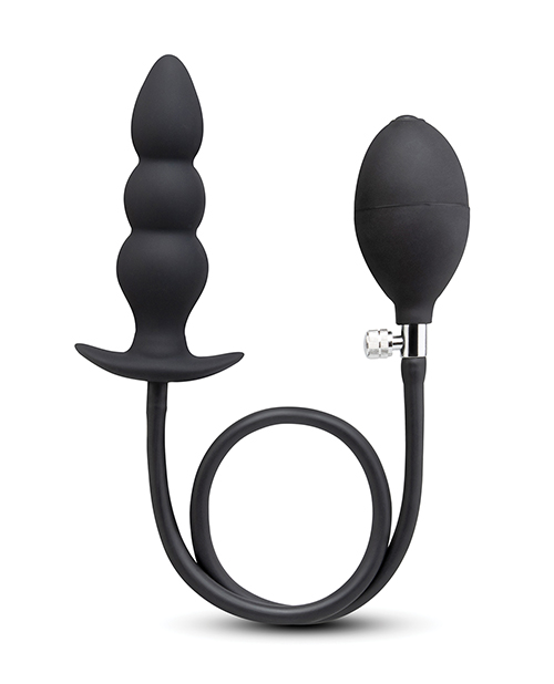 Thumbnail for b-Vibe Beaded Inflatable Anal Plug w/Hand Pump