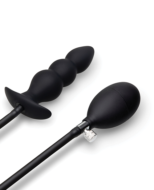 Thumbnail for b-Vibe Beaded Inflatable Anal Plug w/Hand Pump