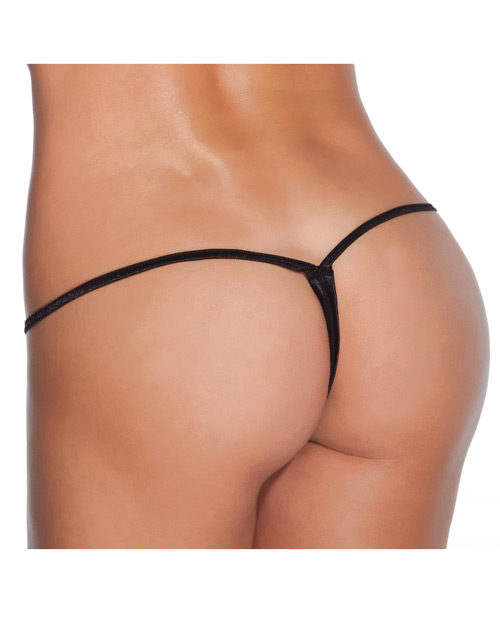 Thumbnail for Low Rise Lycra G-String Black XL