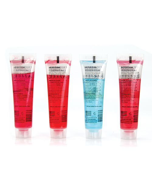 Thumbnail for Razzels 3 in 1 Warming Lubricant - .5 oz Tube Asst. Flavors Bowl of 52