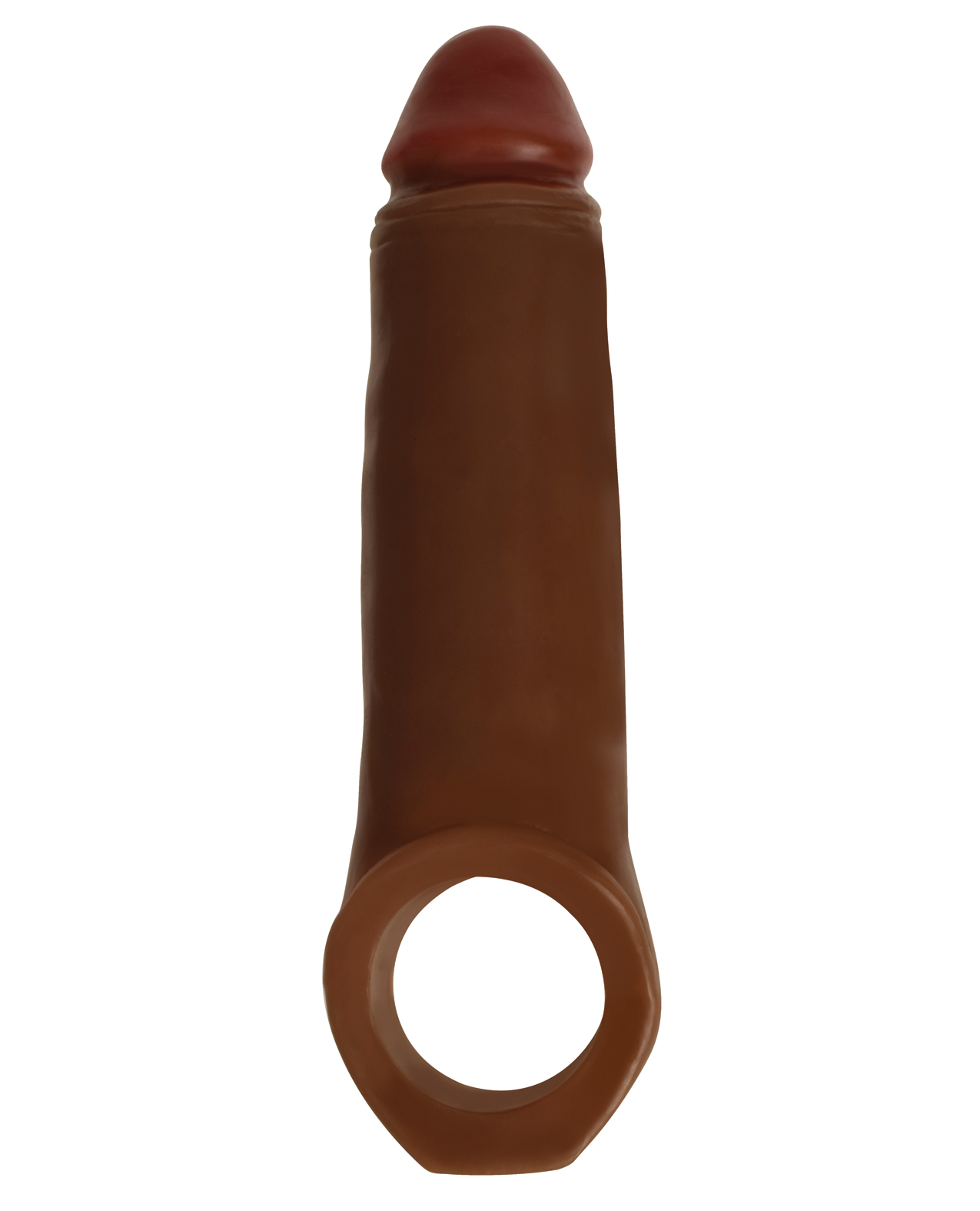 Thumbnail for Curve Toys Jock Enhancer 2&quot; Extender w/Ball Strap - Chocolate