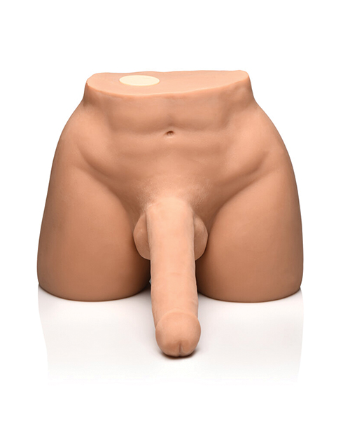 Thumbnail for Curve Toys Jock Vibrating &amp; Squeezing Male Masturbator w/Poseable Dildo