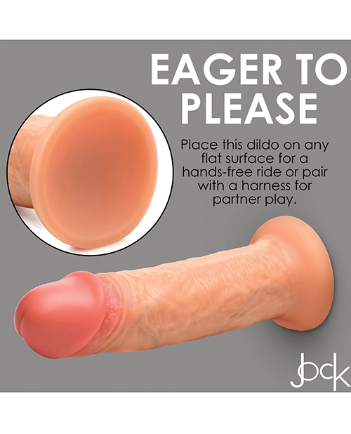 Thumbnail for Curve Toys Jock Real Skin Silicone 8" Dildo