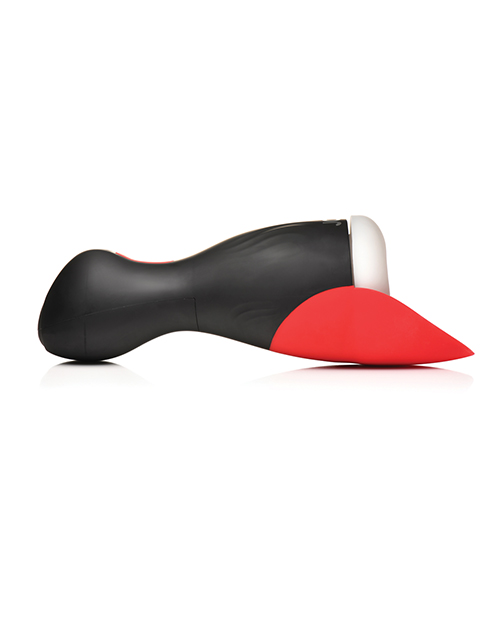 Thumbnail for Curve Toys Jock Sucking & Vibrating Masturbator - Black/Red