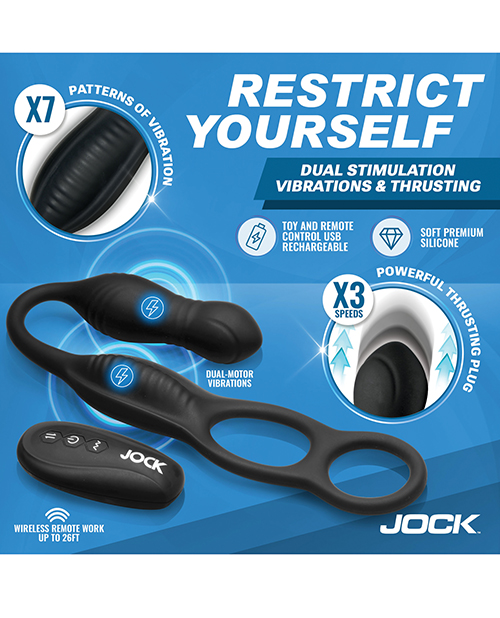 Thumbnail for Hyper Thrusting and Vibrating Anal Plug w/C-Ring