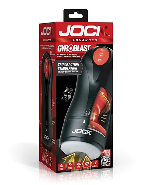 Curve Toys Jock Gyroblast Gyrating, Sucking, &amp; Vibrating Masturbator