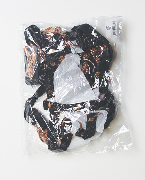 Thumbnail for Pleasure Collection Your Command Harness Teddy w/Mini Chain Whips - Black/Rose Gold QN