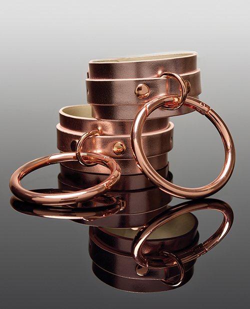 Thumbnail for Pleasure Collection Adjustable Handcuffs - Rose Gold