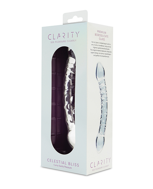 Thumbnail for Clarity Glass Dildo - Celestial Bliss