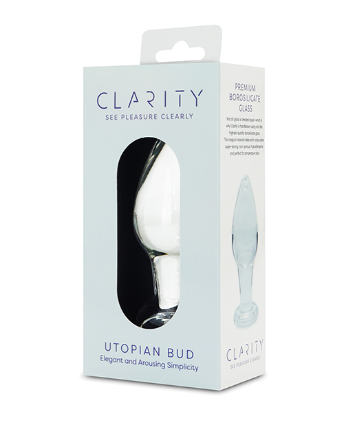 Thumbnail for Clarity Glass Dildo - Utopian Bud