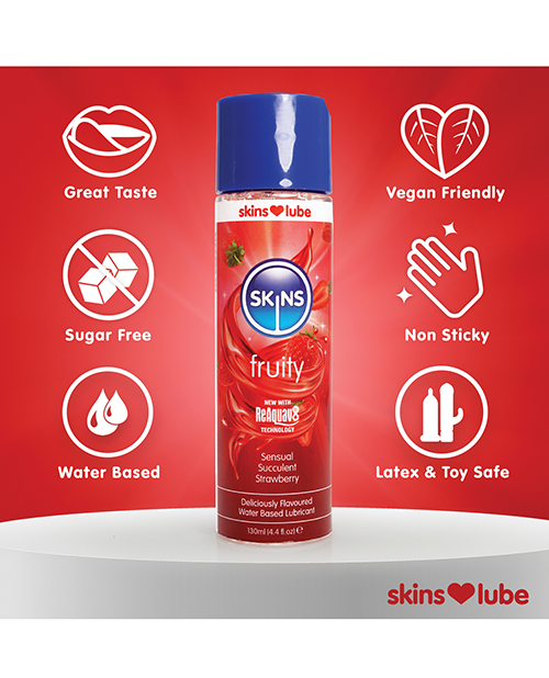 Thumbnail for Skins Water Based Lubricant - 4.4 oz Strawberry