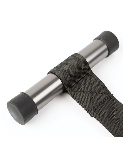 Thumbnail for Sei Mio Doorway Play Adjustable Over Door Cuff Restraints - Black