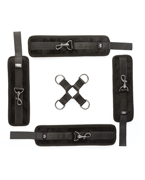 Thumbnail for Sei Mio Hog Tied & Satisfied Hog Tie & Cuff Set - Black