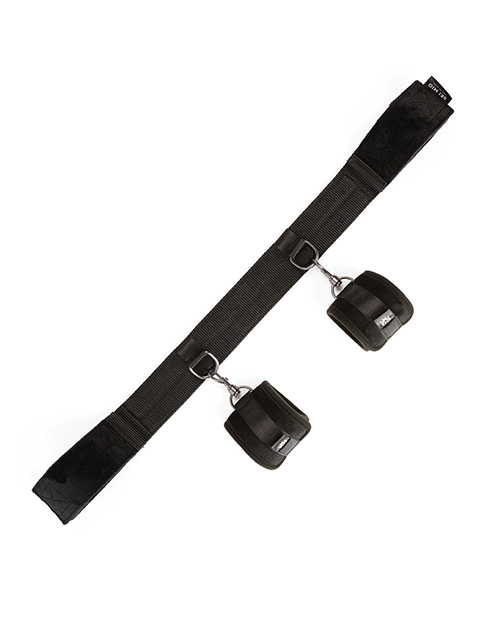 Thumbnail for Sei Mio Spread the Love Ankle Spreader Bar w/Wrist Cuffs - Black