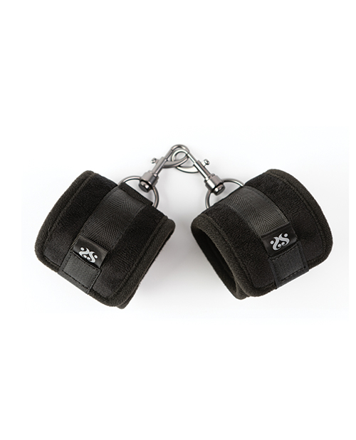 Thumbnail for Sei Mio Sensually Secured Velvet Handcuffs - Black