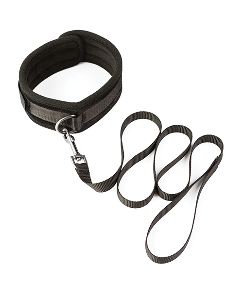 Thumbnail for Sei Mio Take the Lead Padded Neck Collar &amp; Leash - Black