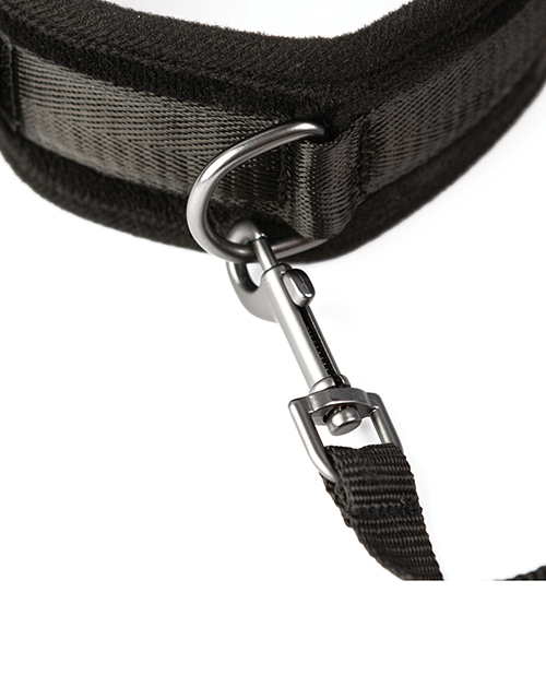 Thumbnail for Sei Mio Take the Lead Padded Neck Collar &amp; Leash - Black