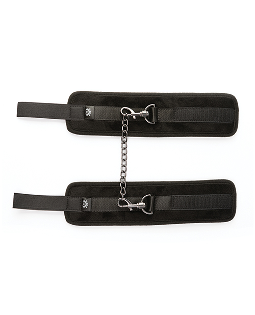 Thumbnail for Sei Mio Legs Locked Padded Ankle Restraints - Black