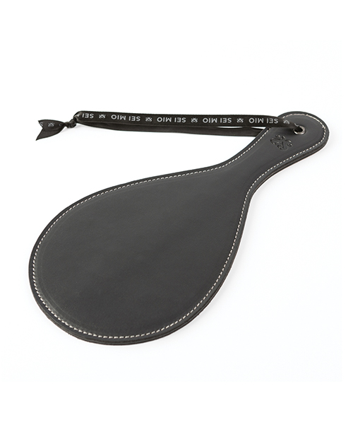 Thumbnail for Sei Mio Roundly Chastised Broad Circular Spanking Paddle - Black