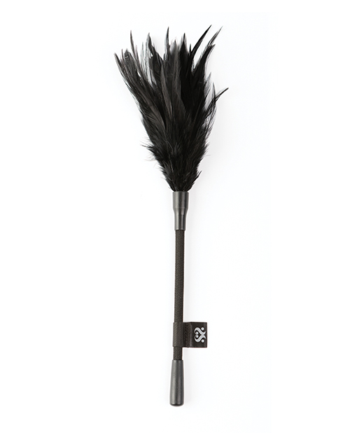 Thumbnail for Sei Mio Tickled Kink Soft Mini Feather Tickler - Black