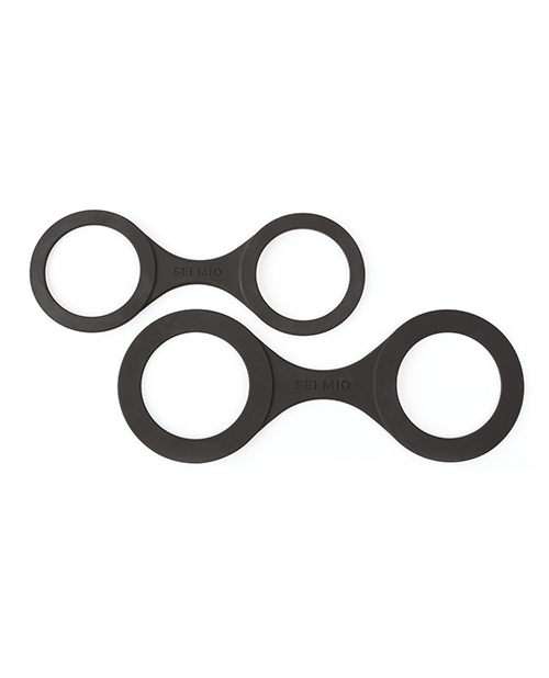 Thumbnail for Sei Mio Handi Cuffs Super Strong Silicone Restraints - Large, Black