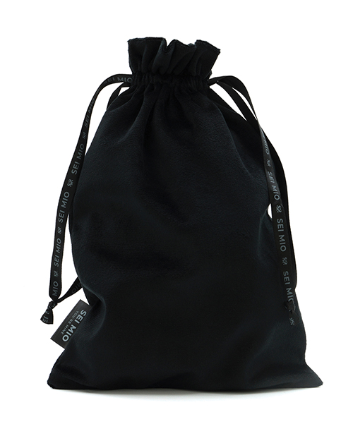PROMO Sei Mio Velvet Drawstring Bag - Black