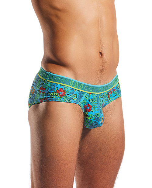 Thumbnail for Cocksox Contour Pouch Sports Brief - Multi-Color Tiki XL