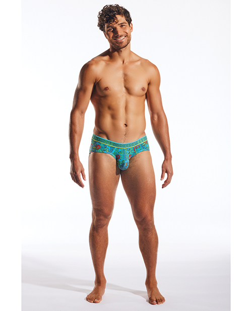 Thumbnail for Cocksox Contour Pouch Sports Brief - Multi-Color Tiki XL