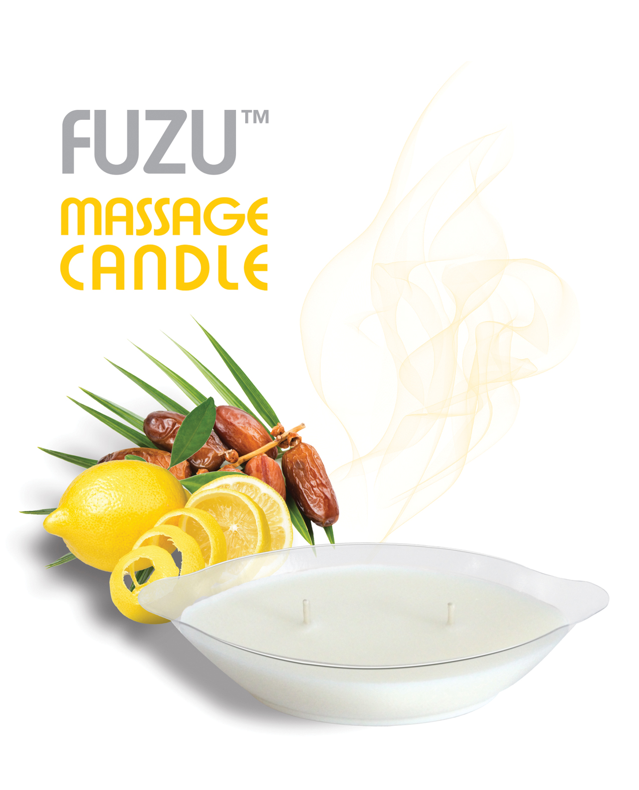 Thumbnail for Fuzu Massage Candle - 4 oz Fiji Dates &amp; Lemon Peel