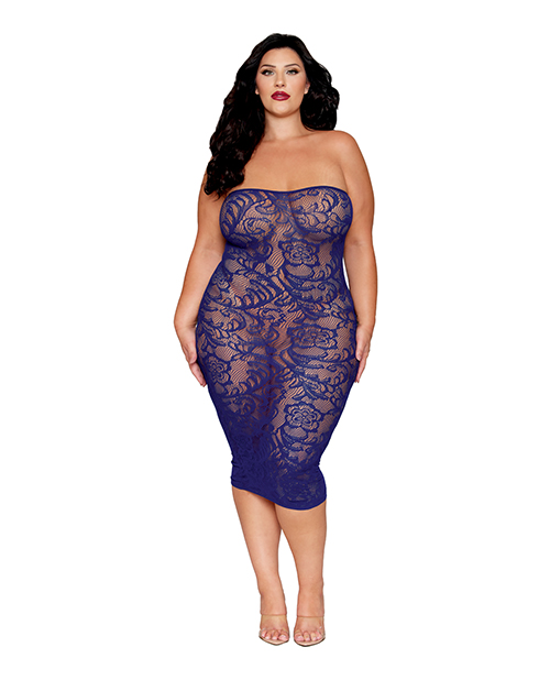 Thumbnail for Floral Pattern Strapless Gown w/Removable Shrug 2 pc Set - Eclipse QN