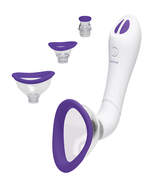 Thumbnail for Bloom Intimate Body Automatic Vibrating Rechargeable Pump - Purple/White