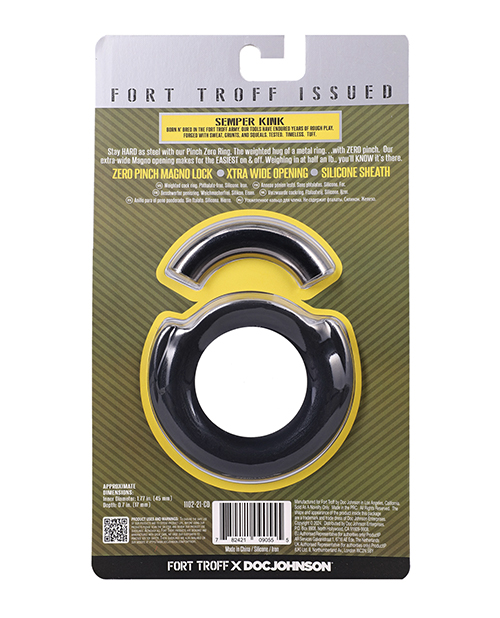 Thumbnail for Fort Troff Pinch Zero Cock Ring - Black