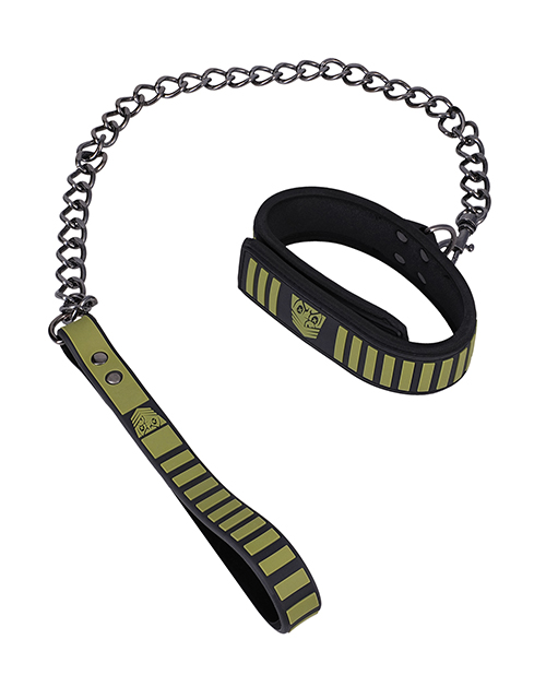 Thumbnail for Fort Troff Tactical Collar & Leash - Black/Green