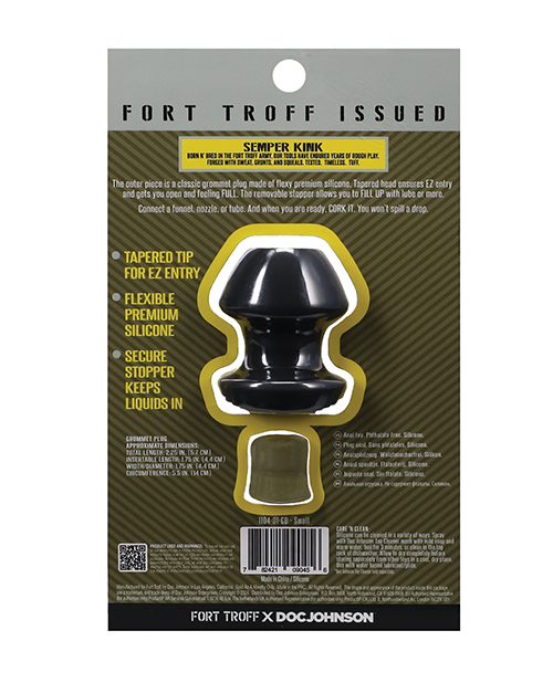 Thumbnail for Fort Troff Kum Keeper Anal Plug - Small, Black