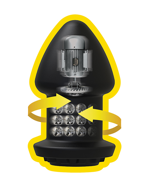 Thumbnail for Fort Troff Robo Rimmer Vibrating Anal Plug w/Remote Control - Black
