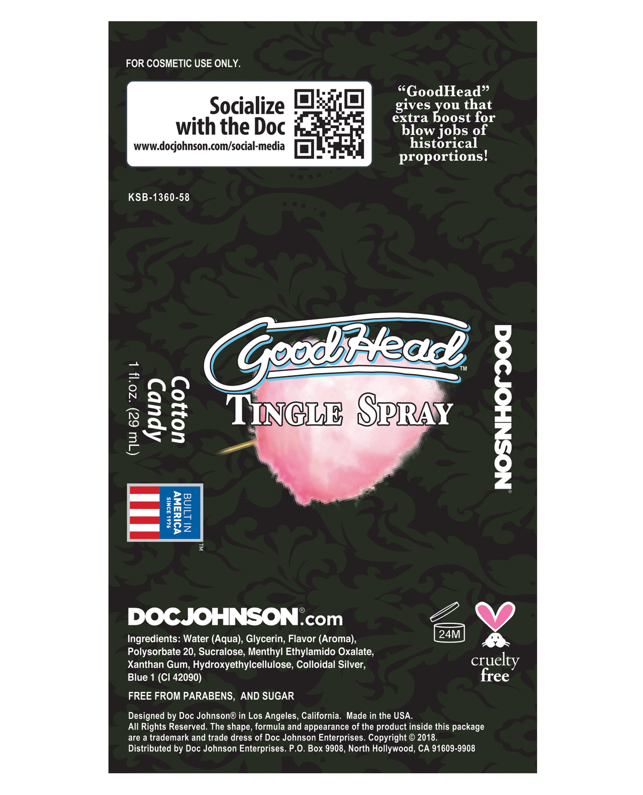 Thumbnail for GoodHead Tingle Spray - Cotton Candy