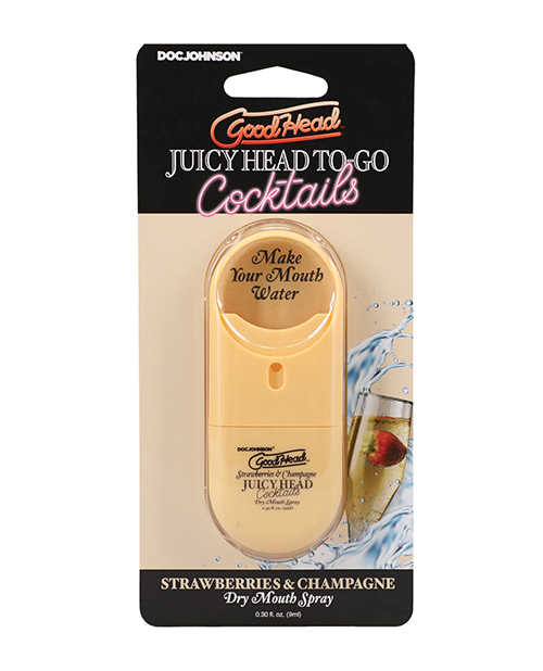 GoodHead Juicy Head Cocktails Dry Mouth Spray To-Go - Strawberries &amp; Champagne