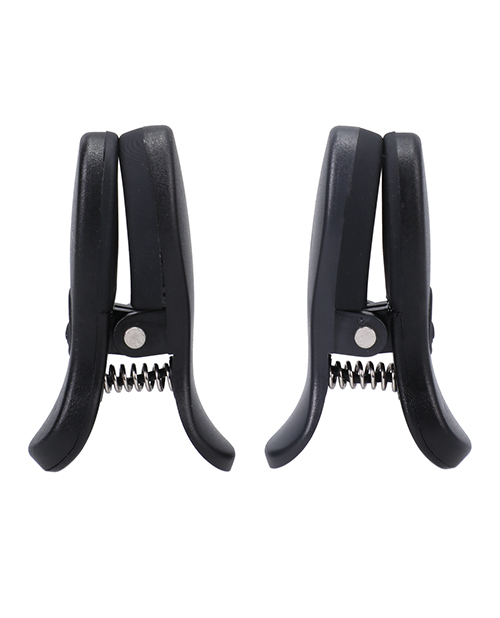 Thumbnail for Merci Vibro Grippers Rechargeable Vibrating & Wireless Nipple Clamps - Black