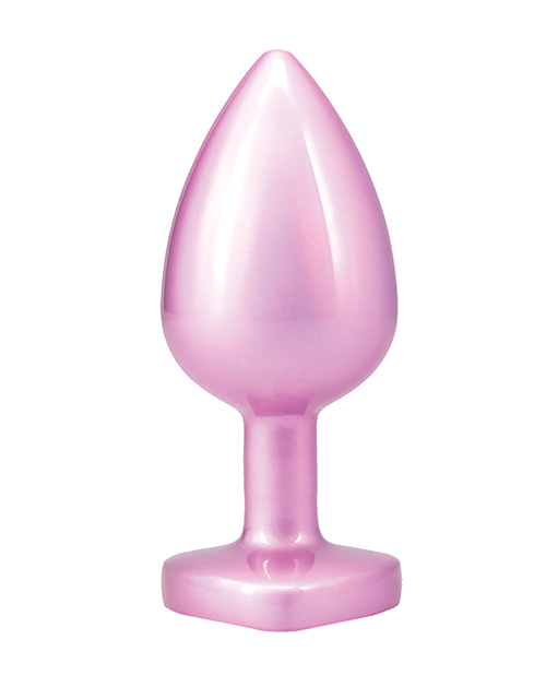 Thumbnail for Booty Bling Jeweled Metal Plug - Large Pink